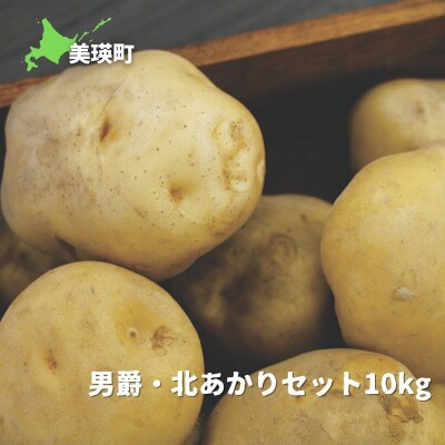 【令和7年産予約受付!】四季彩の丘FARM【じゃがいも】男爵・北あかりセット(10kg)