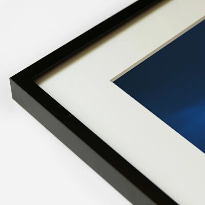 前田真三　額付き写真(黒額)　四つ切サイズ