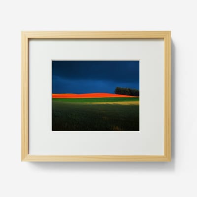 前田真三 額付き写真(白木額) キャビネサイズ