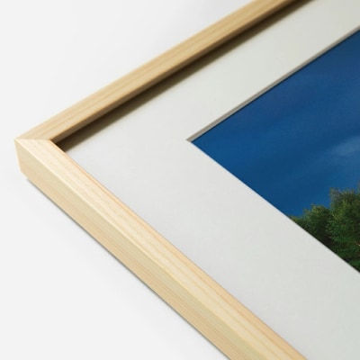 前田真三 額付き写真(白木額) キャビネサイズ