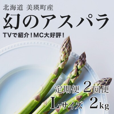 令和9年産先行予約 幻のアスパラ【Lサイズ 2kg 2回便】グリーンアスパラ 北海道産 ラスノーブル