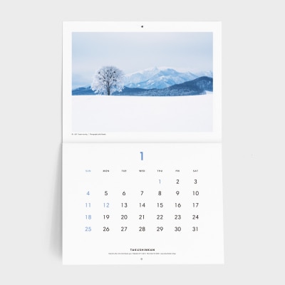 2026年拓真館カレンダー『Trees on the Hills』[011-60]