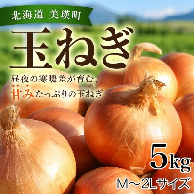 【先行予約】北海道 玉ねぎ 5kg <令和8年産 > おおとり 美瑛町
