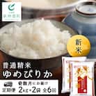 令和7年産新米≪先行受付≫ 【定期便】《奇数月お届け》ゆめぴりか 2kg×2袋 《普通精米》全6回