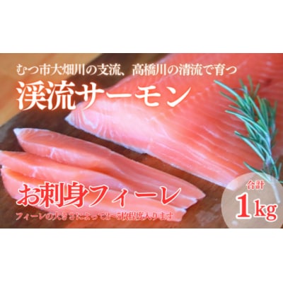 渓流サーモン　お刺身フィーレ　1kg