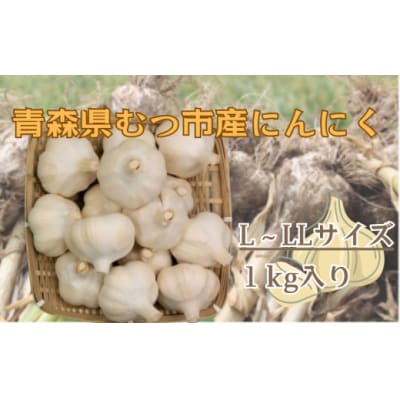 青森県むつ市産にんにく(L～LL)1kg