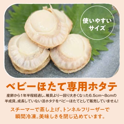 陸奥湾産　ボイルベビーほたて　1kg