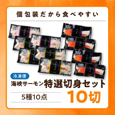 海峡サーモン 特選切身セット10切 (5種10点)