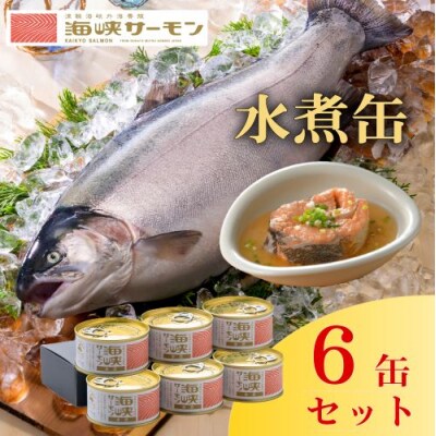 海峡サーモン水煮6缶セット　