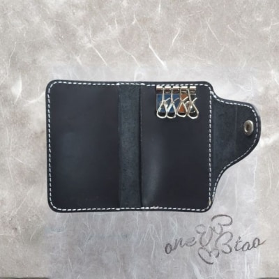 受注生産品　二つ折りキーケース　栃木レザー