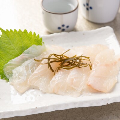 青森県津軽海峡産　天然ヒラメ昆布〆　刺身　80g×2パック