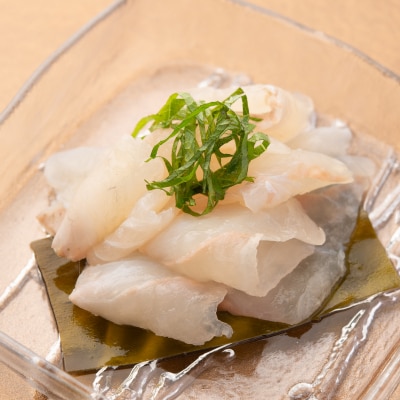 活〆天然ヒラメ　漬け・昆布締め　刺身食べ比べ　400g　津軽海峡産