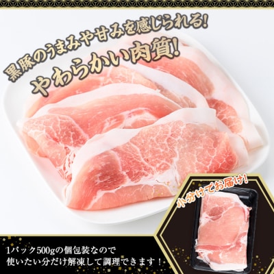 鹿児島県産黒豚モモスライス(500g×5P)