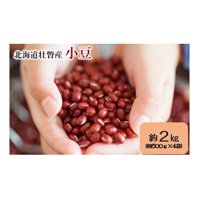 <2025年11月中旬よりお届け>壮瞥町産 小豆 約2kg(約500g×4袋)SBTA038