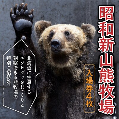 昭和新山熊牧場入場券4枚 SBTZ001