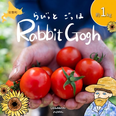 【先行予約】極旨トマトクール便 壮瞥町産　ラビットゴッホ1kg　中玉トマト SBTAJ001