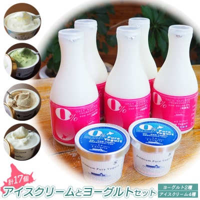 北海道 アイスクリーム4種・ヨーグルト2種セット(計17点)【1100101】