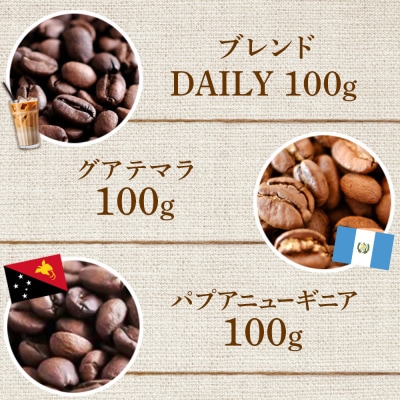 ONUKI COFFEEマイルド100g(豆)×3種【2700202】