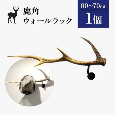 鹿角のウォールラック 1個 60cm～70cm【60008】