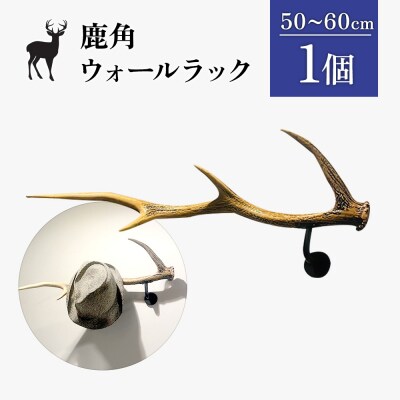 鹿角のウォールラック 1個 50cm～60cm【60007】