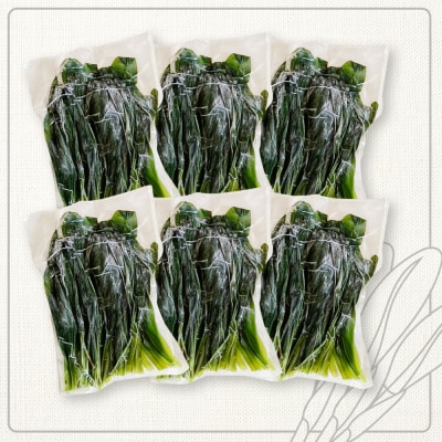 行者にんにくグリーン行者×6袋 (葉部)【2001101】