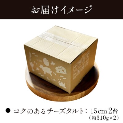 【酪農王国御用達】コクのあるチーズタルト 2台 約620g【5200702】