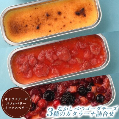 なかしべつゴーダチーズカタラーナ 3種詰め合わせ【2800401】