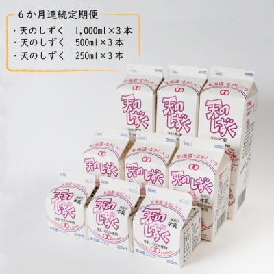 【定期便:全6回】天のしずく　詰め合わせセットA　合計5.2L【51003】