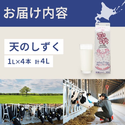 天のしずく 1L × 4本 計 4L【51007】