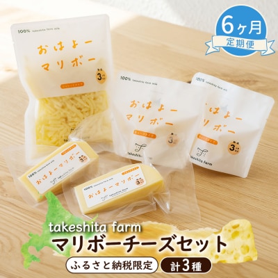 竹下牧場 takeshita farm【6ヶ月配送】マリボーチーズセット 510g【2401602】
