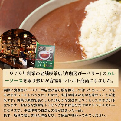 中標津 想い出キッチン　「ぴーべりーのカレーソース」3箱【32022】