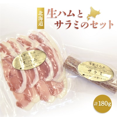 中標津町特産豚を使った生ハムとサラミのセット【17008】