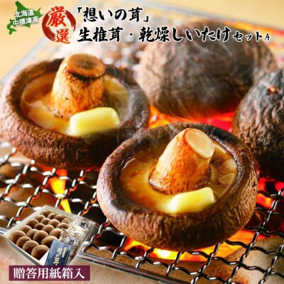 「想いの茸」生椎茸と乾燥椎茸セット【2900301】