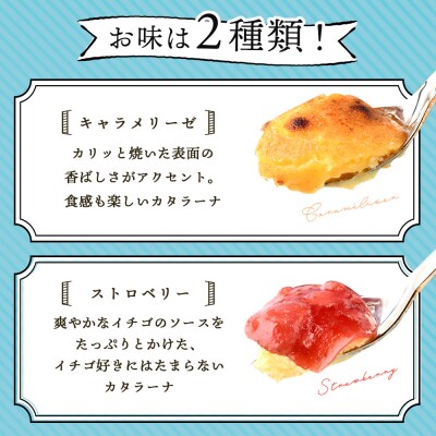 なかしべつゴーダチーズカタラーナ 2種(キャラメリーゼ、ストロベリー)詰め合わせ【28007】