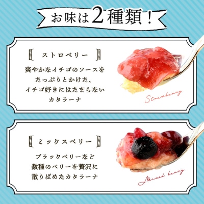 なかしべつゴーダチーズカタラーナ 2種(ストロベリー、ミックスベリー)詰め合わせ【2800902】