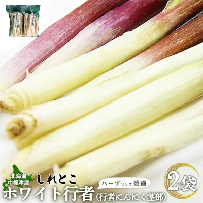 【ハーブとして最適】行者にんにくホワイト行者×2袋(茎部)【2002101】