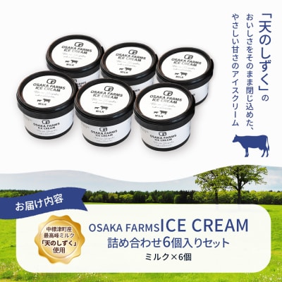 OSAKA FARMS ICE CREAM ミルク6個入りセット【5101101】