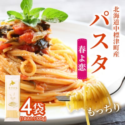 北海道中標津町産「春よ恋」パスタ×4袋【82001】