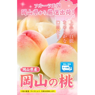 【2027年発送】岡山の桃 約4kg《2027年6月下旬~8月下旬頃発送》