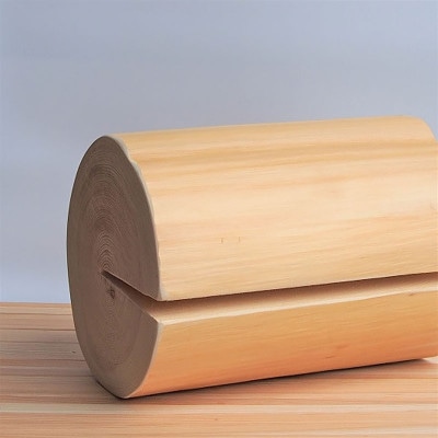 MORITO　森の丸太スツール【ヒノキ/磨き丸太仕上げ】[53940511]