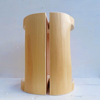 MORITO　森の丸太くり抜きスツール【ヒノキ磨き丸太仕上げ】[53940513]