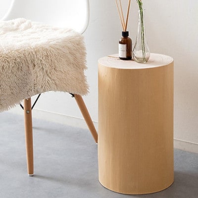 MORITO　森の丸太スツール【杉/磨き丸太仕上げ】[53940514]