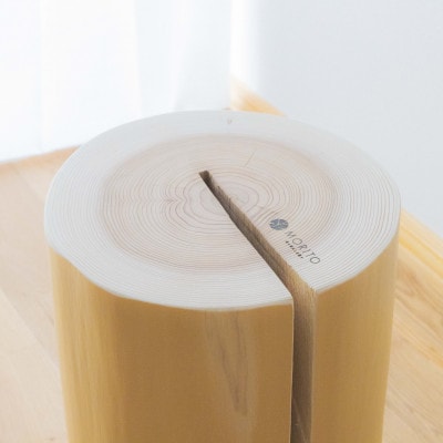 MORITO　森の丸太スツール【杉/磨き丸太仕上げ】[53940514]