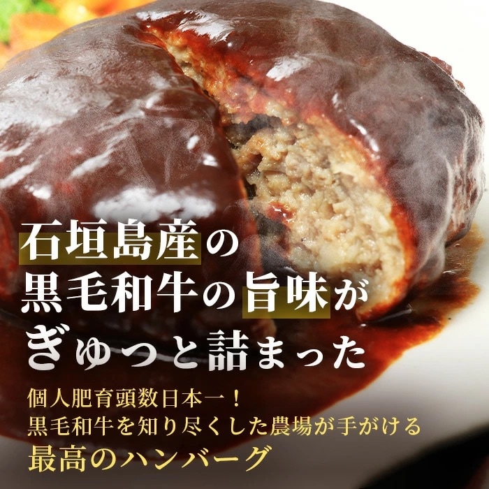 石垣島産 黒毛和牛 生ハンバーグ 150g×8個