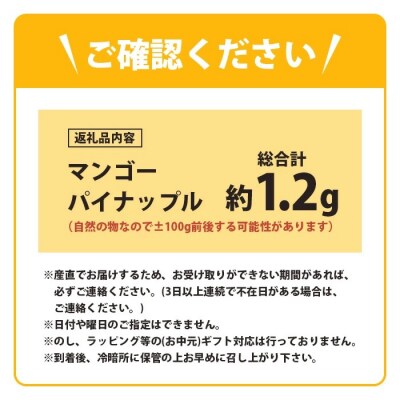 《2025年6月中旬以降発送》島の美味しいを詰め込んだ、パイン&マンゴーのよくばりセット!