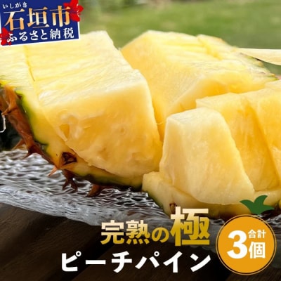 《2026年4月以降順次発送》完熟の極 石垣島産パイナップル ピーチパイン3個セット