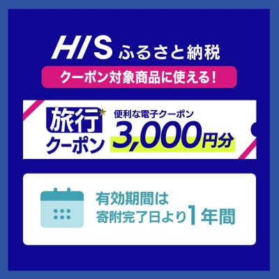 HISの沖縄県石垣市の対象商品に使えるふるさと納税クーポン券3,000円分