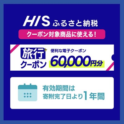 HISの沖縄県石垣市の対象商品に使えるふるさと納税クーポン券60,000円分