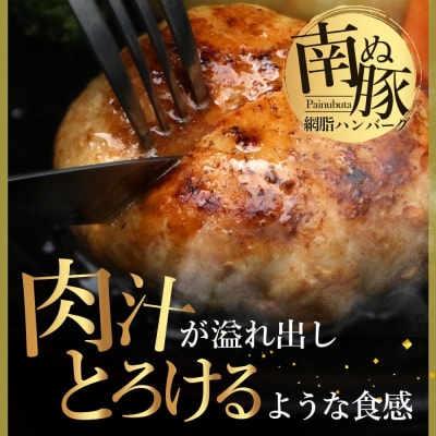 石垣島産 やえやまファームのアグー豚(南ぬ豚)網脂 ハンバーグ ≪6個セット≫