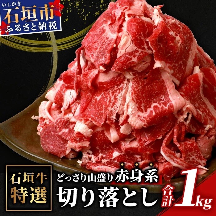 SI-17 石垣牛・赤身系切り落とし　どっさり山盛り1kg入り